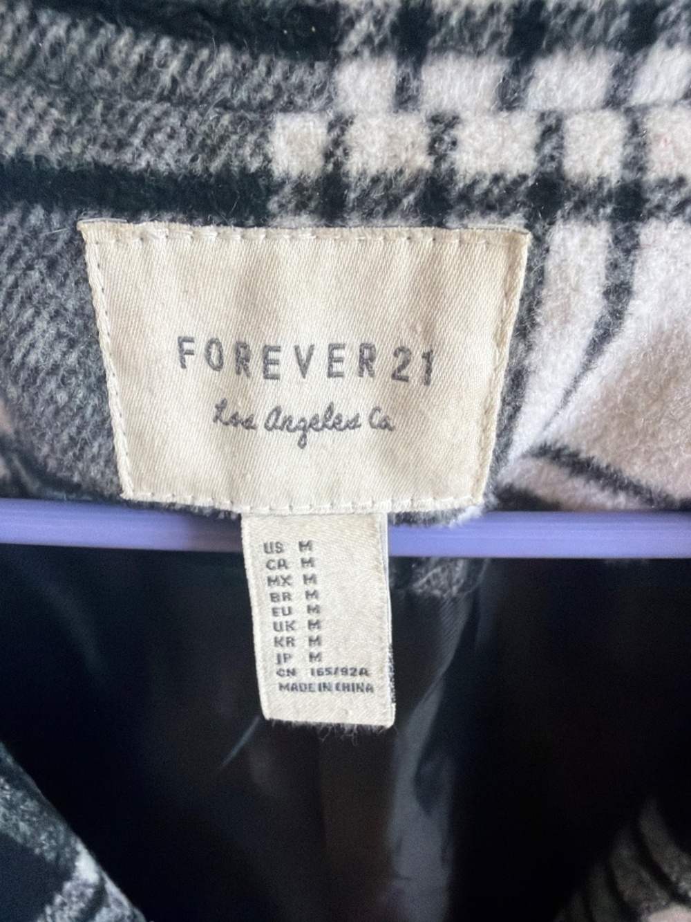 VTG Forever 21 plaid coat - Picture 2 of 6